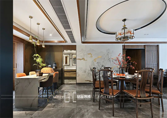 铭品装饰|新中式风格别墅装修案例