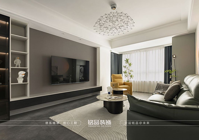 慈溪116㎡现代风格江樾 潮启小区装修案例