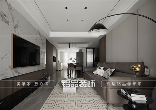 慈溪122㎡现代风格悦未来小区装修案例