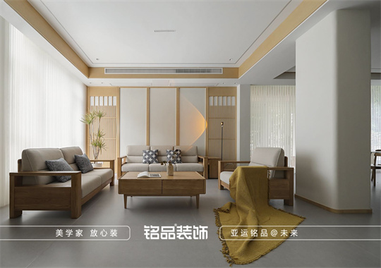 慈溪430㎡日式风格自建房小区装修案例