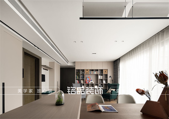 慈溪143㎡现代原木风格江南大院小区装修案例