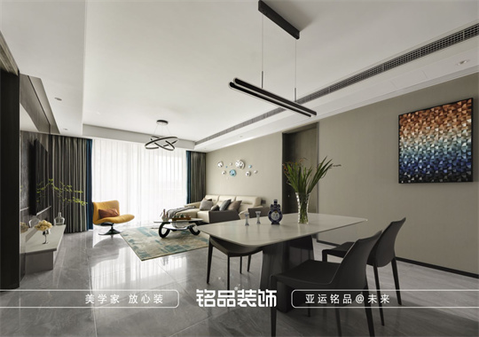 慈溪143㎡现代风格湖樾云著小区装修案例