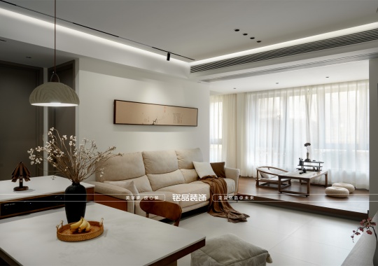 慈溪103㎡新中式风格 悦未来装修效果案例