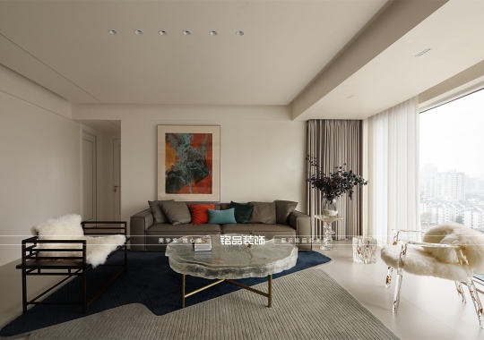 慈溪120㎡现代轻奢风格 悦未来装修效果案例